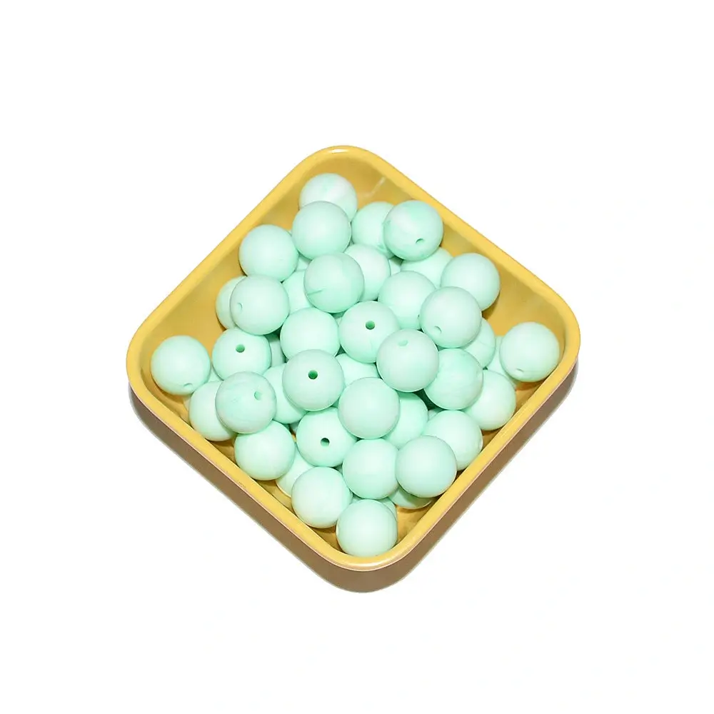 12mm Round- Aqua