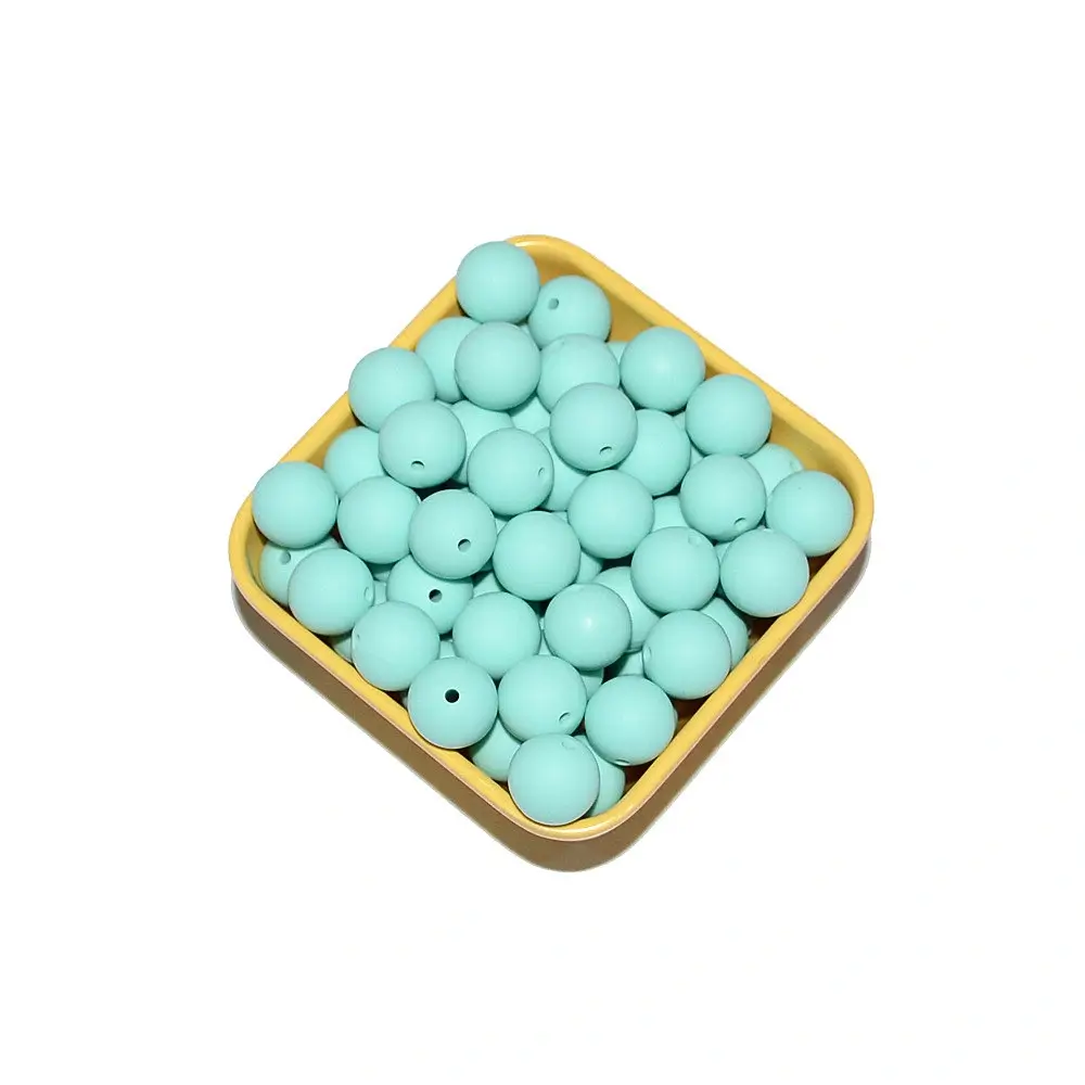 12mm Round - Light greenish-blue