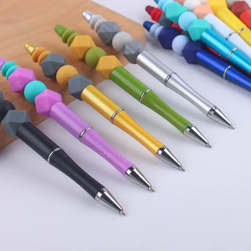 DIY silicone beads clash color bead pen DETAIL