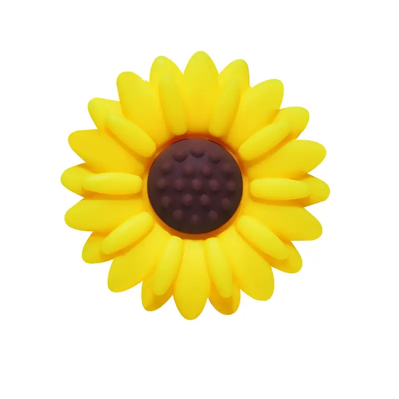 20MM Daisy Focal Beads Yellow